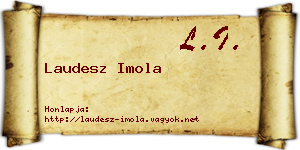 Laudesz Imola névjegykártya